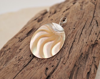 Handmade Sterling Silver Nautilus Shell Pendant Necklace: Ocean Jewelry
