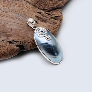 Handcrafted Nautilus Shell Pendant - Sterling Silver Jewelry with Ocean-Inspired Swirl Design - Unique Pendant