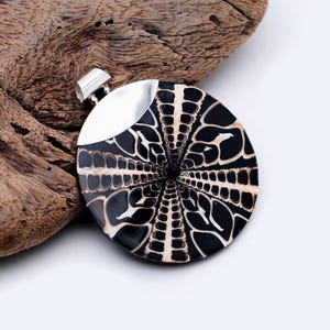 Silver Shell Pendant, Handmade Jewelry