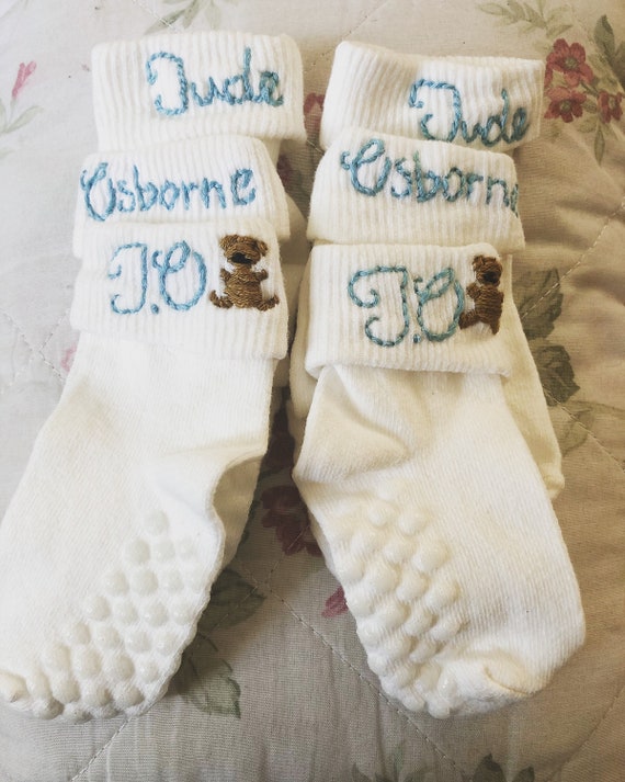 personalised baby socks