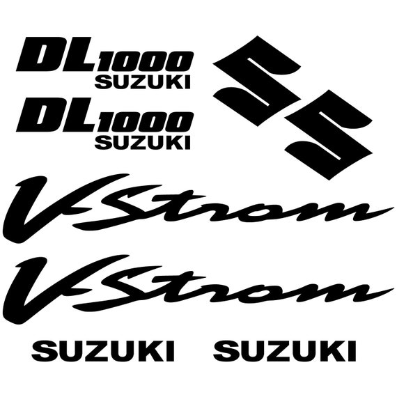 Suzuki V-Strom DL650 Kit de Pegatinas Negro
