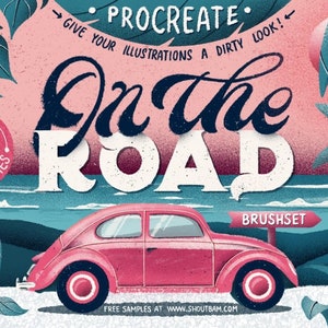 24 On The Road – Procreate Brushes Set, Instant Digital Download
