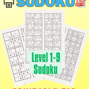 Puede incluir: Puzzles de Sudoku imprimibles para niños, con diferentes niveles de dificultad del 1 al 9. Los puzzles están diseñados para ayudar a los niños a desarrollar sus habilidades de resolución de problemas y su lógica.