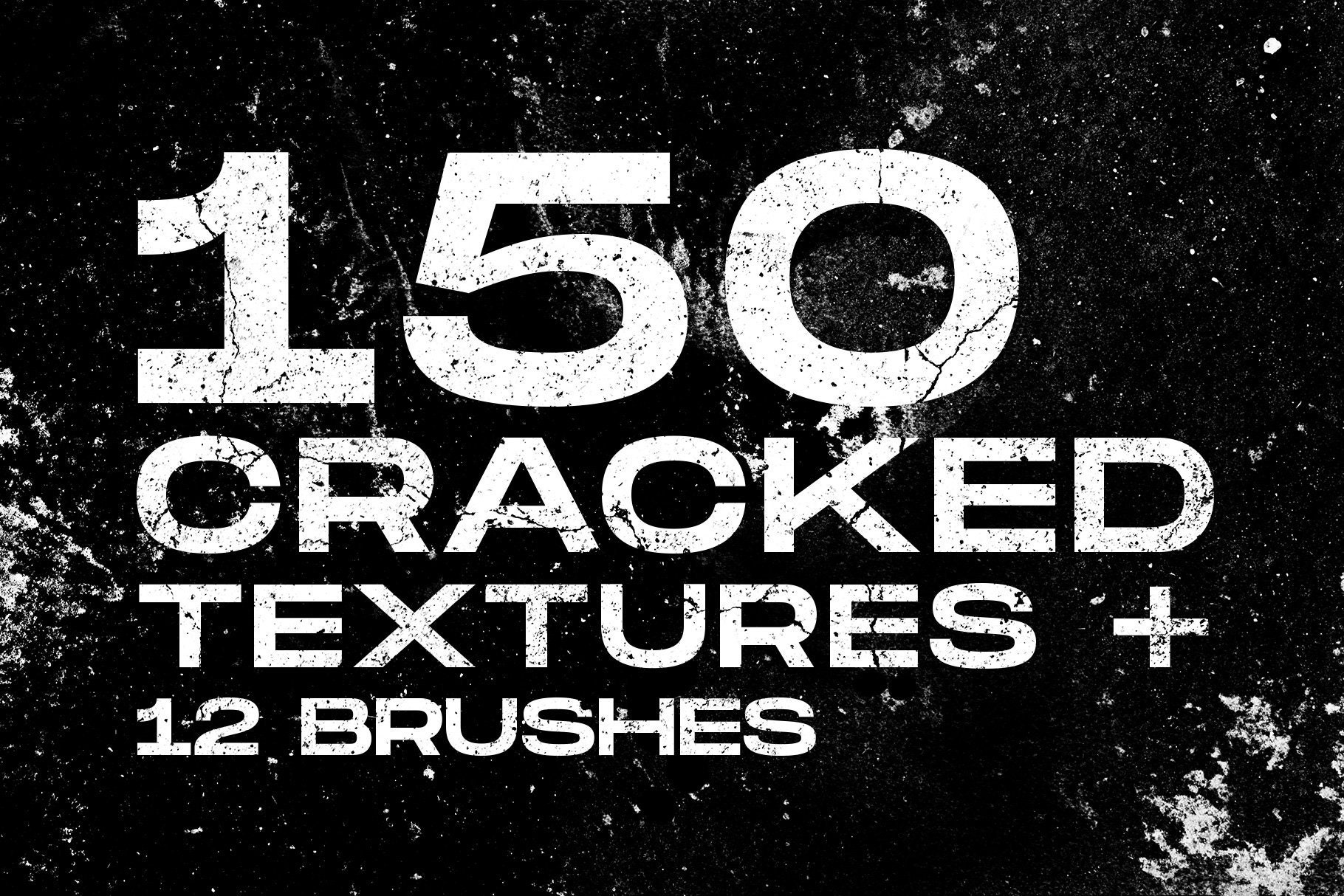 150 Cracked & Distressed Textures Procreate Brushes, Instant Digital Download