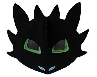 Dragon costume mask with head spikes costume mask, book day, gift