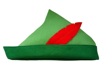 Peter Pan Costume Book Day Hat and Leaf 