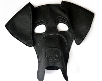 Great Dane dog costume mask, world book day, Masquerade, child and adult size, Halloween