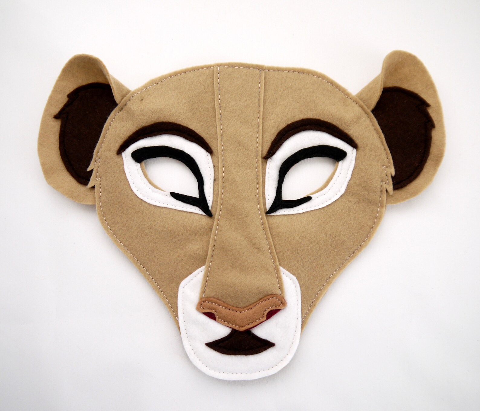 Lioness Costume Mask adult and child size felt fabric boys Etsy