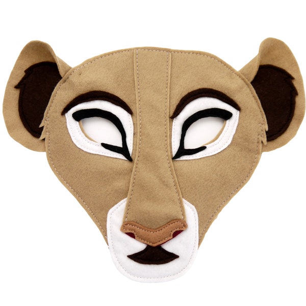 Masque de costume de lionne, costume de journée mondiale du livre, cadeau pour femme, filles, masque de costume de lion, roi de garçons filles adultes enfants, coiffe
