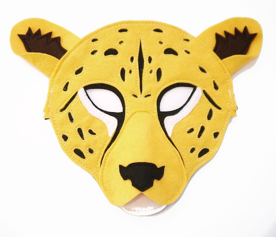 Cheetah Mask Costume Book Day Child and Adult Size Large Cat - Etsy Denmark