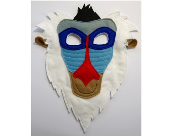 Rafiki Lion King Inspired Costume Mask Book Day Child And Etsy