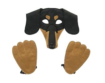 Dachshund Costume mask, Sausage Dog book day Play Theatre, wiener, masquerade, festival, party