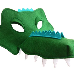 Halloween costume mask Crocodile, Headdress, cosplay, Peter Pan,  Alligator, theatre, book day, men's, women's