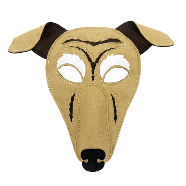 Disfraz Galgo Máscara, Perro, Regalo, Disfraz de Fiesta, Animal, Producción Teatral, Tallas Adulto y Infantil, Cosplay, Halloween