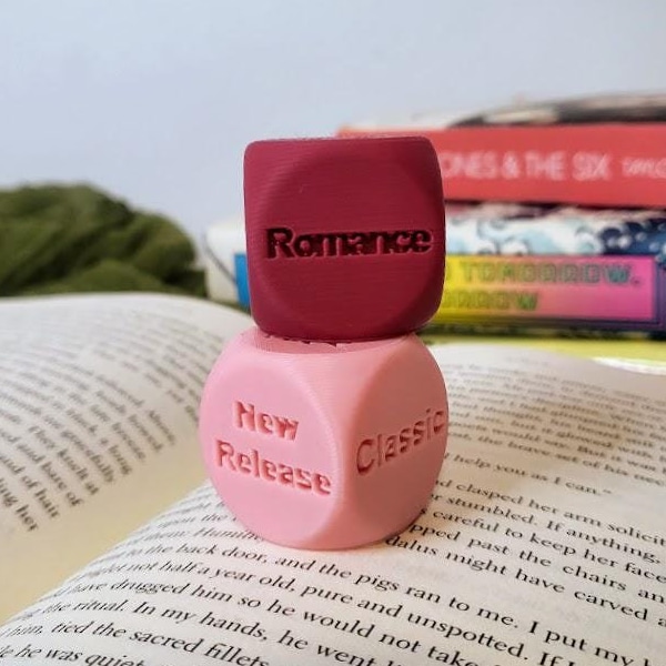 TBR Reading Dice Set, Genre Booktok Dice