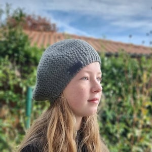 Hand-Knitted Alpaca Wool Beret: Warm Winter Tam, Made in France