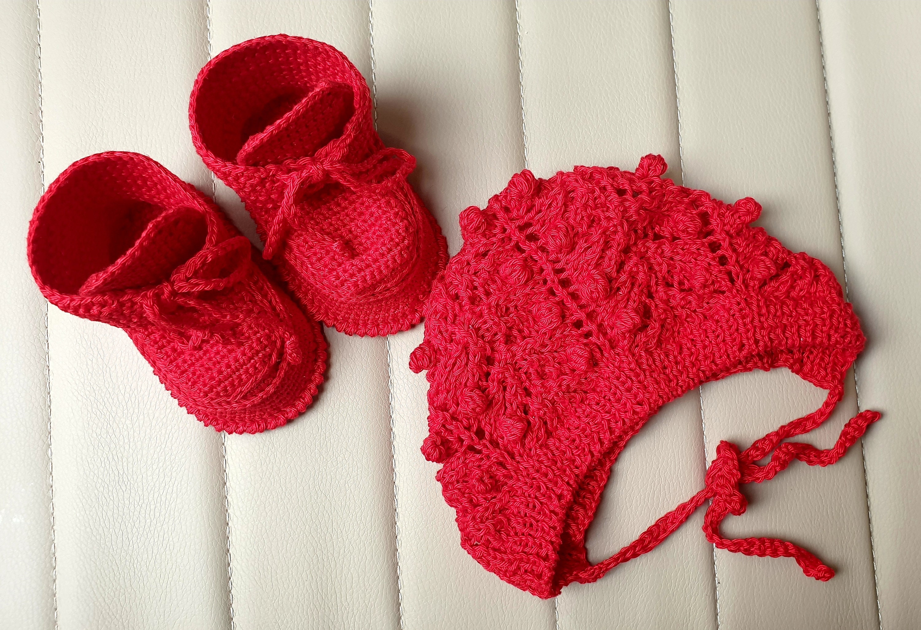 Crochet baby booties Newborn unisex shoes Etsy