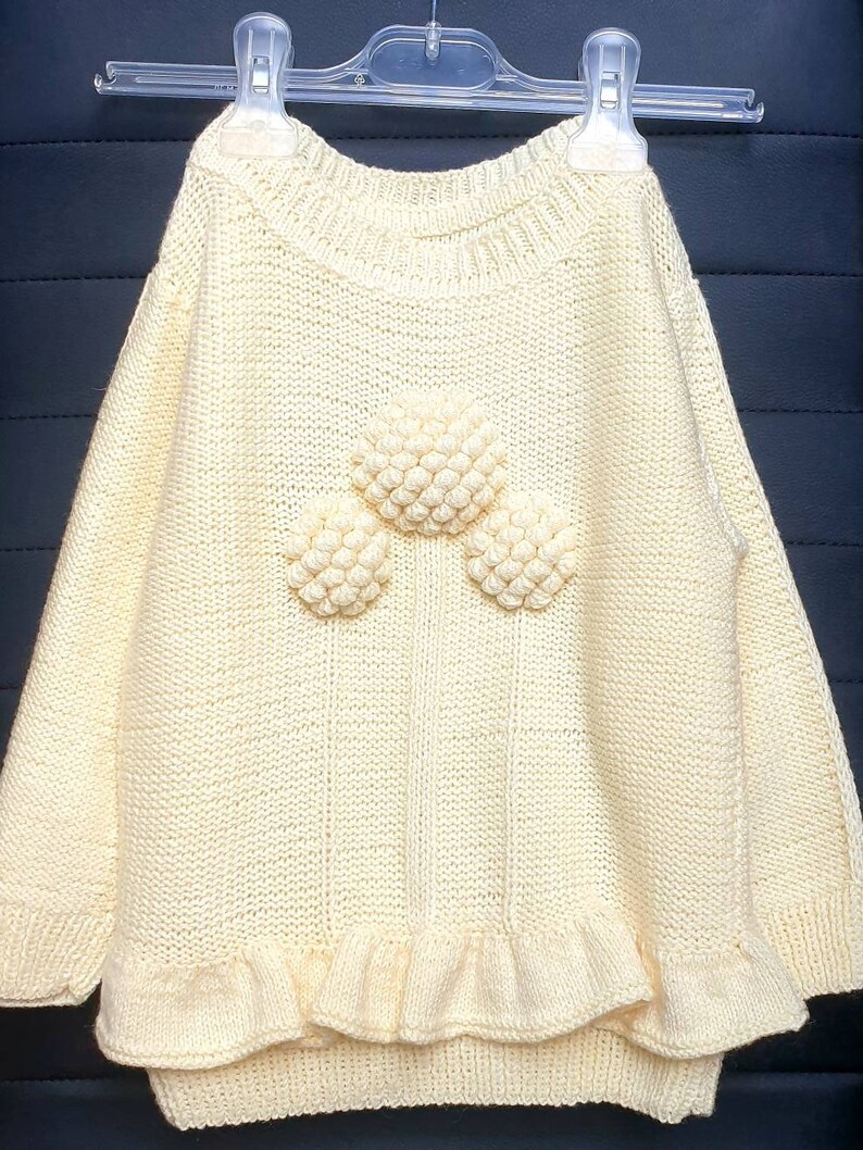 Baby knit sweater. Knitted tunic for children Etsy