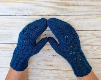 Hand Knitted Alpaca Gloves: Warm Winter Gloves, Handcrafted in France