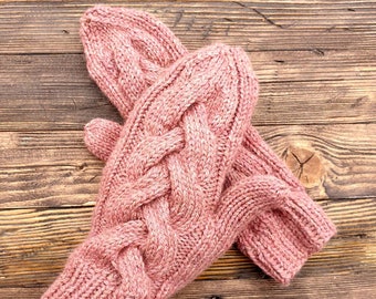 Hand Knitted Alpaca Gloves: Warm Winter Mittens