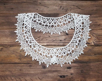 Vintage lace Collar/Lace Collar/Crochet Necklace/Crochet Collar Aivori/ Retro Collar/Victorian Style Collar