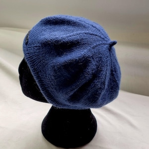 Hand-Knitted Alpaca Wool Beret: Warm Winter Tam