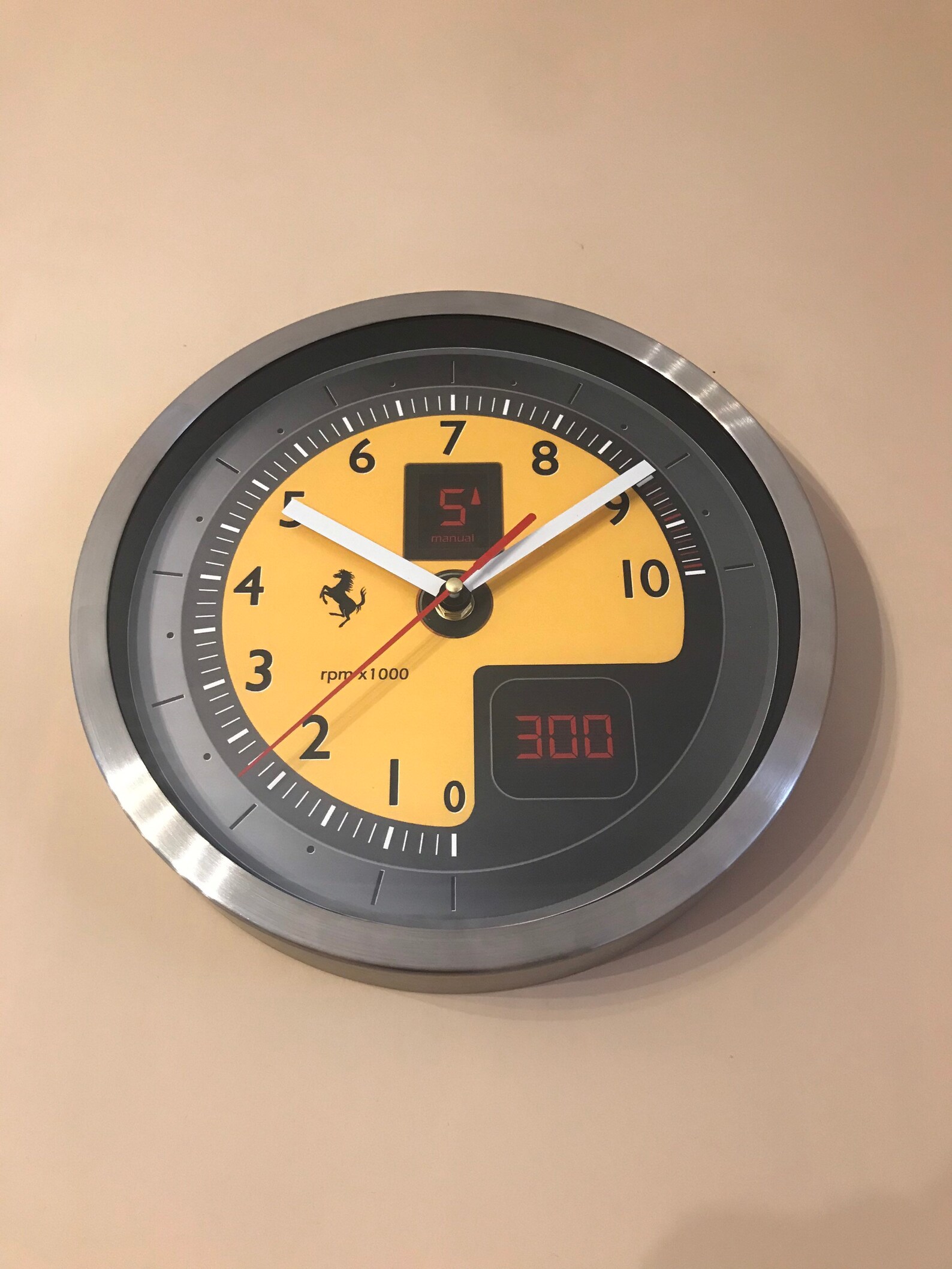 Ferrari F430 Speedometer Wall Clock Stainless Steel Dealership Etsy