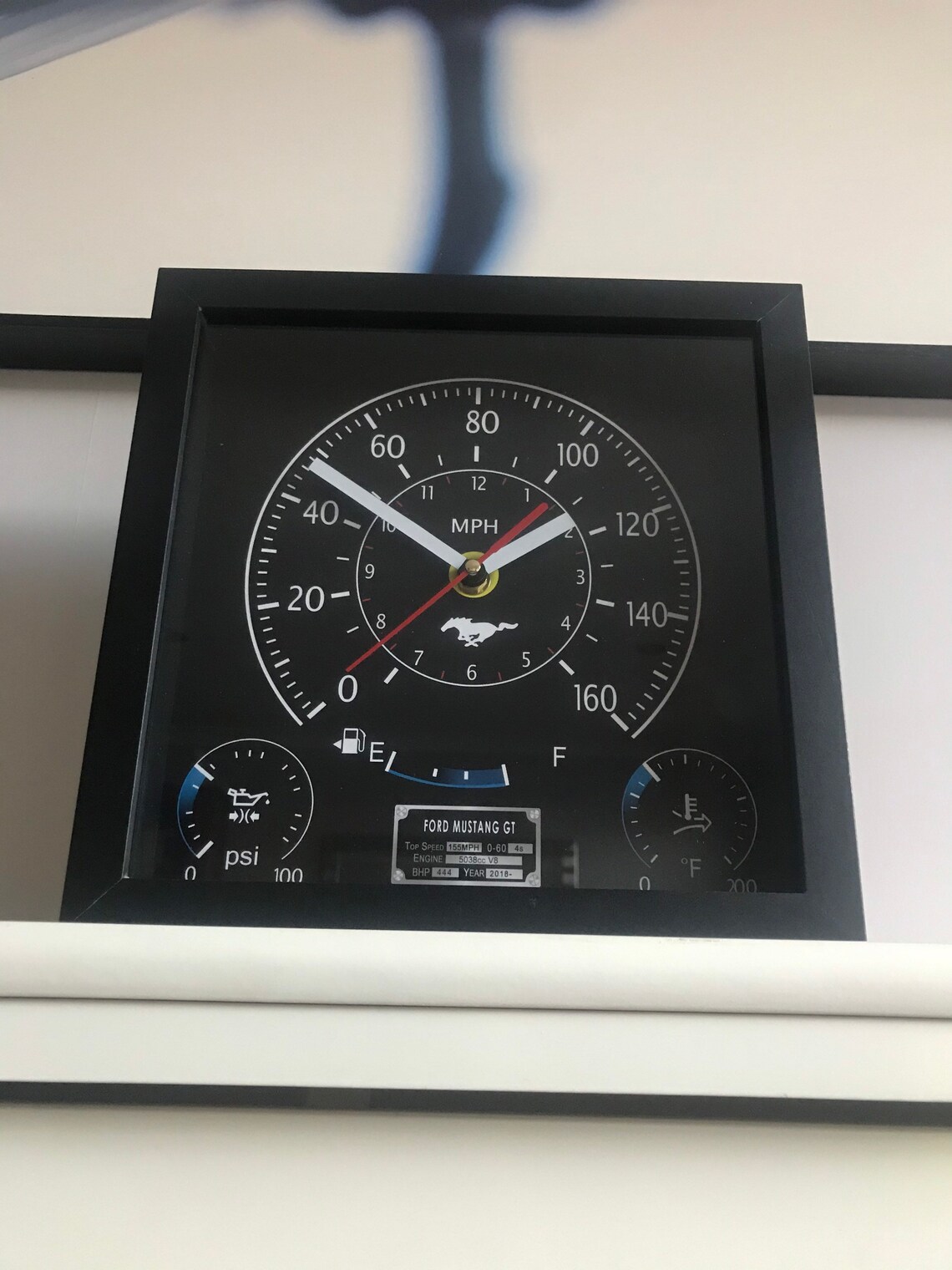 Ford Mustang GT Speedometer Wall Clock Desk Clock Rare Etsy