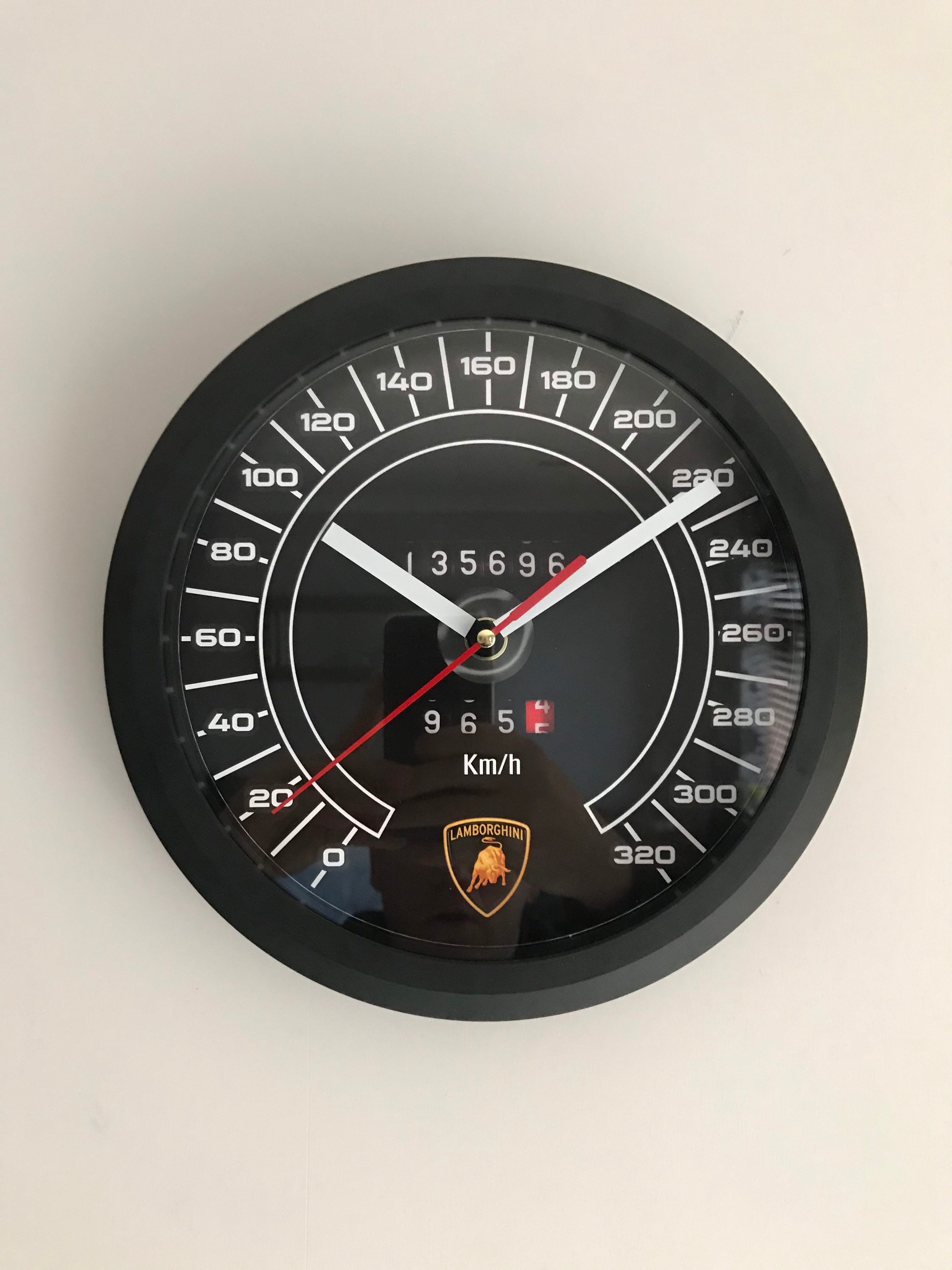 Lamborghini Countach Compteur de vitesse Horloge murale Tachymetre Garage Automobilia Huracan Gallardo Aventador Homme des cavernes Cadeau unique Italie Etsy France