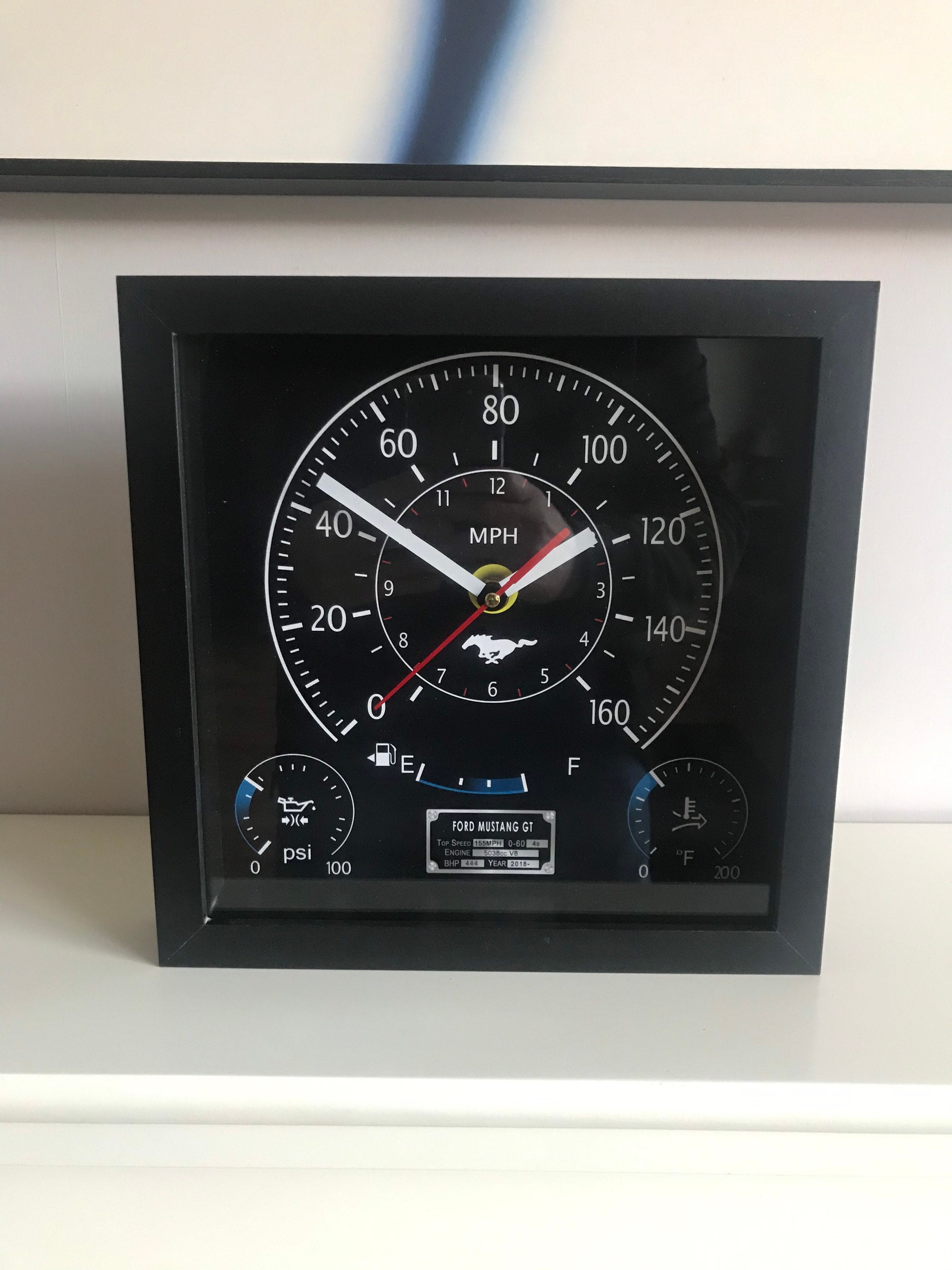 Ford Mustang GT Speedometer Wall Clock Desk Clock Rare Etsy