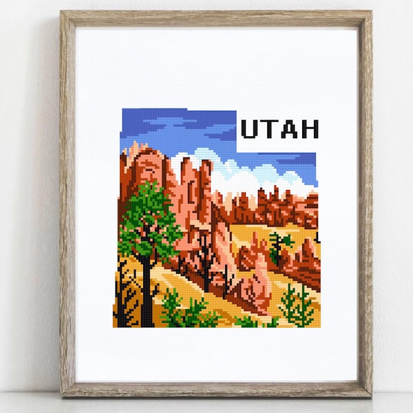 Cross Stitch Utah Etsy