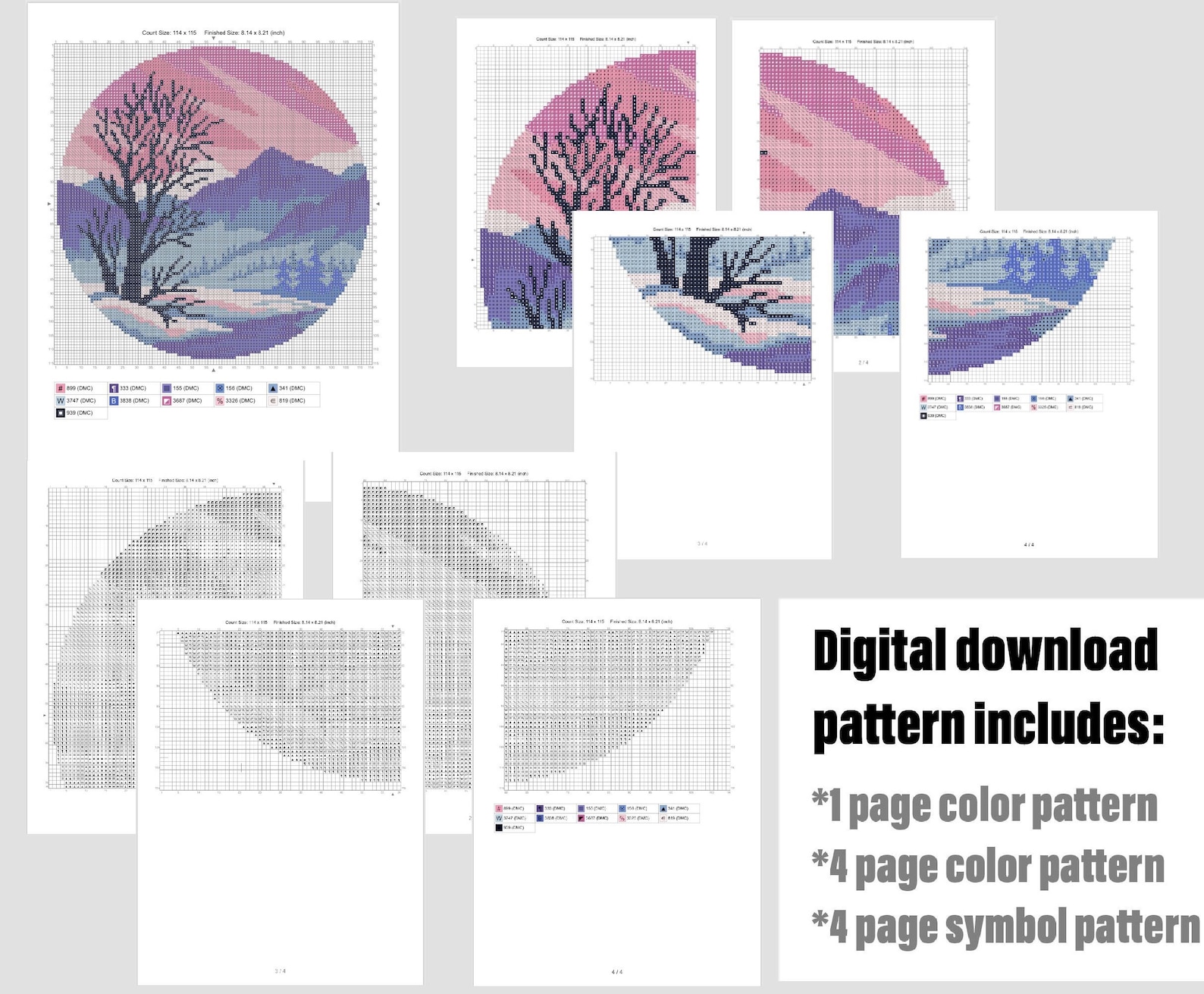 California State Modern Cross Stitch Pattern Yosemite Etsy