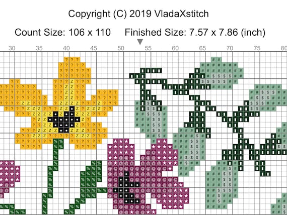 FREEBLOSS Kreuzstich Set Für Anfänger - Gestempeltes Vase Motiv Mit Anleitung
