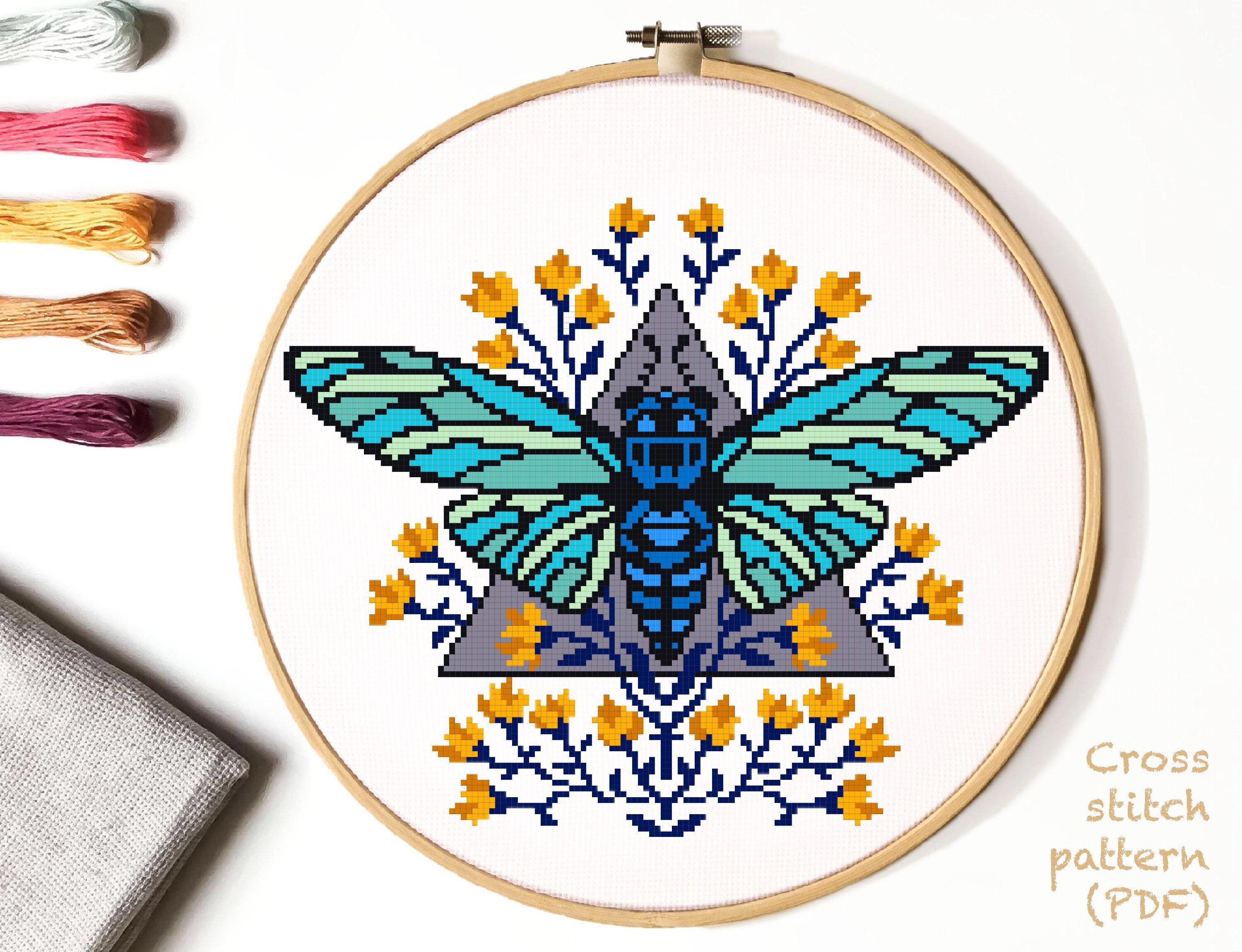 Sewing & Fiber Sewing Kits & How To Modern Counted Cross Stitch Pattern