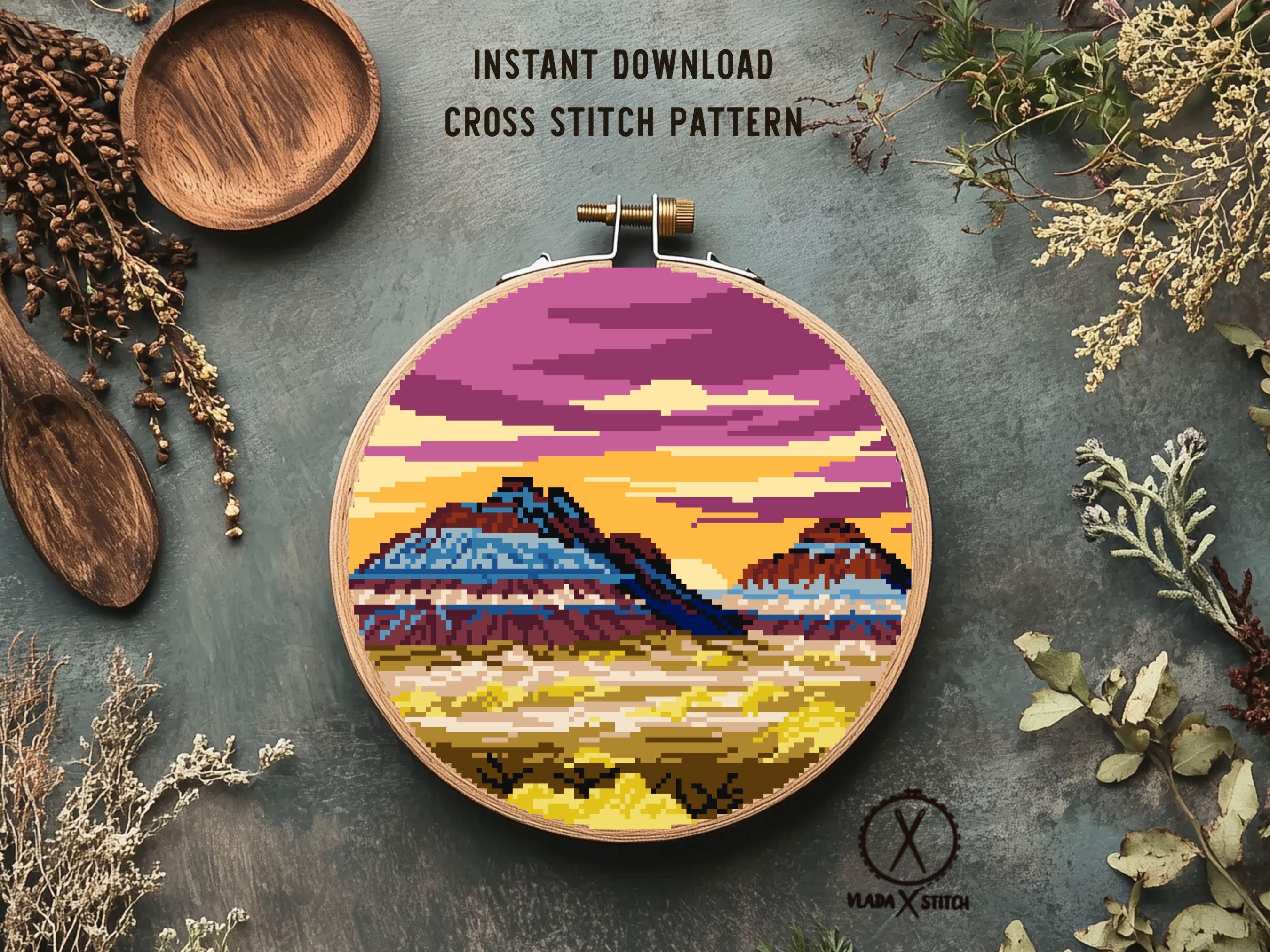 Petrified Forest National Park Modern Cross Stitch Pattern