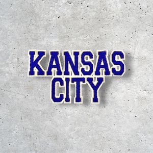 Large Kansas City Patch, KC Patch, Hat Patch, Jacket Patch, Iron On Patch