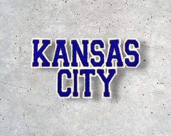 Large Kansas City Patch, KC Patch, Hat Patch, Jacket Patch, Iron On Patch