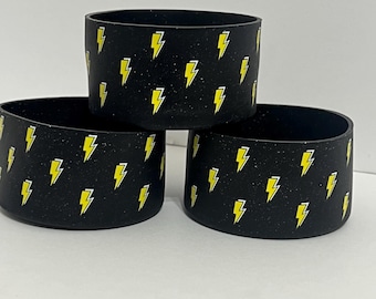 Lightning Bolt silicone tumbler sleeve