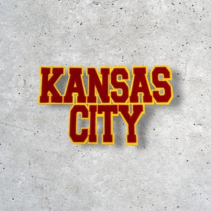 Large Kansas City Patch, KC Patch, Hat Patch, Jacket Patch, Iron On Patch