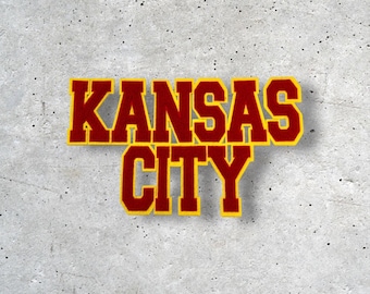 Large Kansas City Patch, KC Patch, Hat Patch, Jacket Patch, Iron On Patch