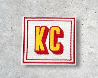 Kansas City-märke, KC-märke, hattmärke, jackmärke, strykmärke