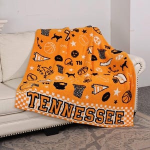 Tennessee Blanket, 100% Polyester Microfiber, Game Day Blanket