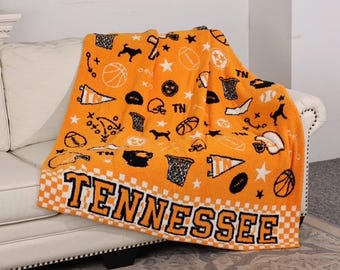 Tennessee Blanket, 100% Polyester Microfiber, Game Day Blanket