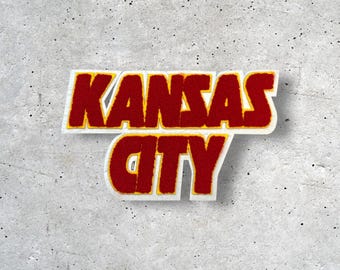 Large Kansas City Patch, KC Patch, Hat Patch, Jacket Patch, Iron On Patch