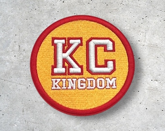 Large Kansas City Patch, KC Patch, Hat Patch, Jacket Patch, Iron On Patch
