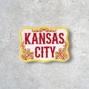 Kansas City Patch, KC Patch, Hat Patch, Jacket Patch, Iron On Patch