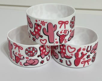 Disco cowgirl silicone tumbler sleeve