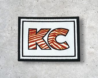 Kansas City-märke, KC-märke, hattmärke, jackmärke, strykmärke