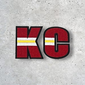Kansas City Patch, KC Patch, Hat Patch, Jacket Patch, Iron On Patch