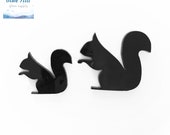 Squirrel Fusible Glass Precut - 96 COE - Wissmach Black Glass - For fused glass - Stained Glass - Mosaic Art - Multiple Sizes